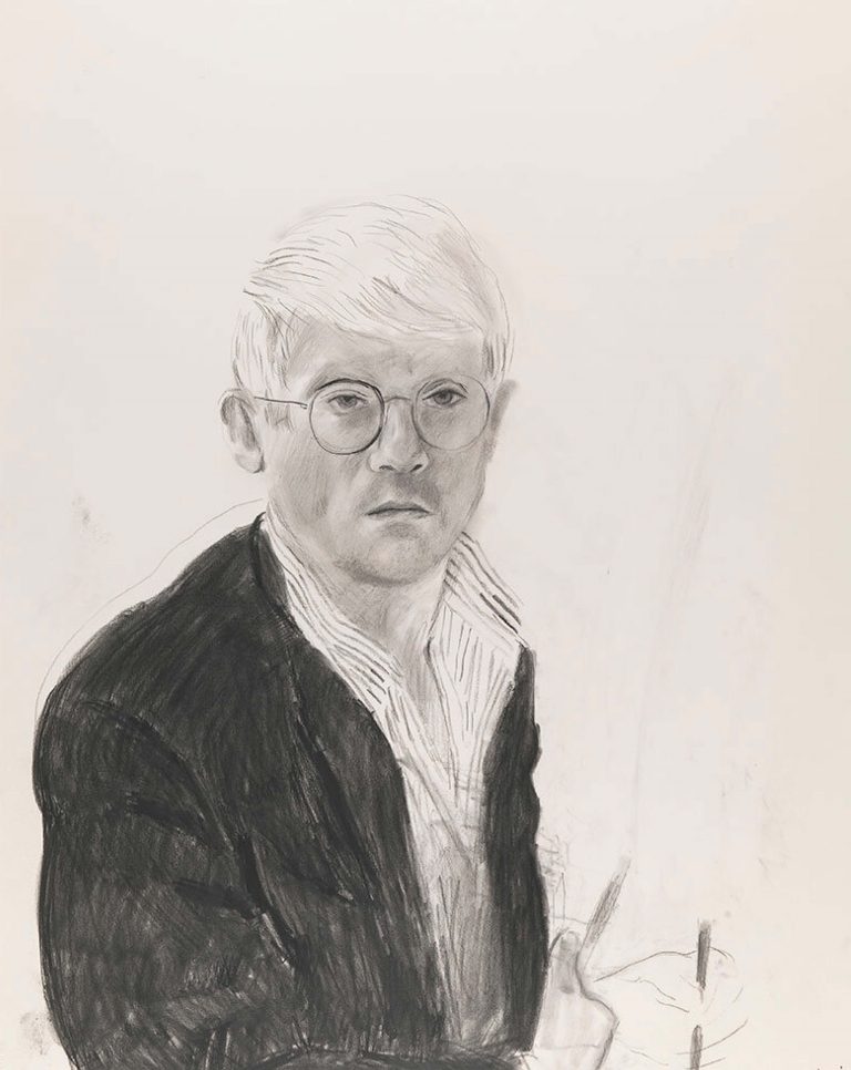 David Hockney at the National Portrait Gallery