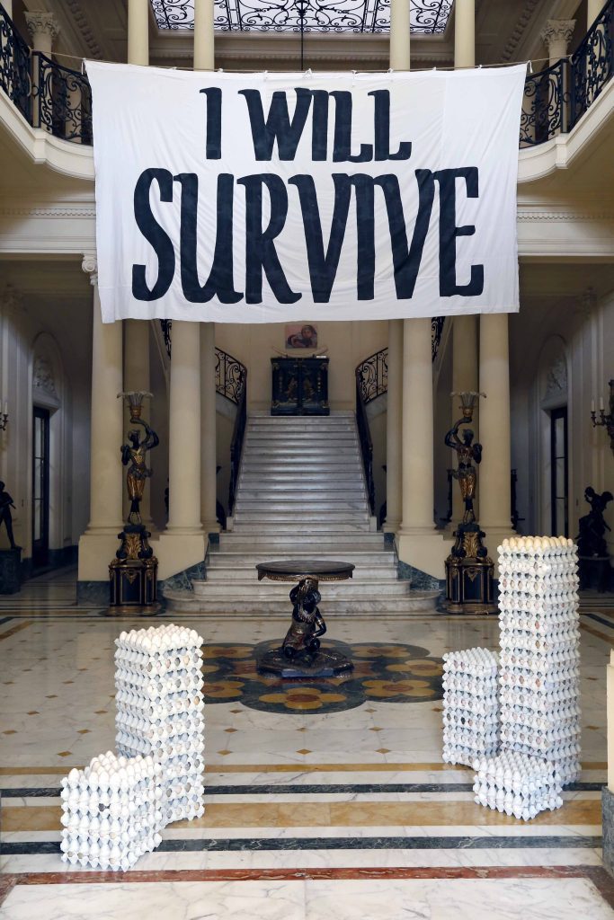 i-will-survive-exhibition-grand-foyer-egg-cartoons