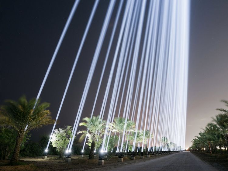 RAFAEL LOZANO-HEMMER, Translation Island: Collider, 2023

