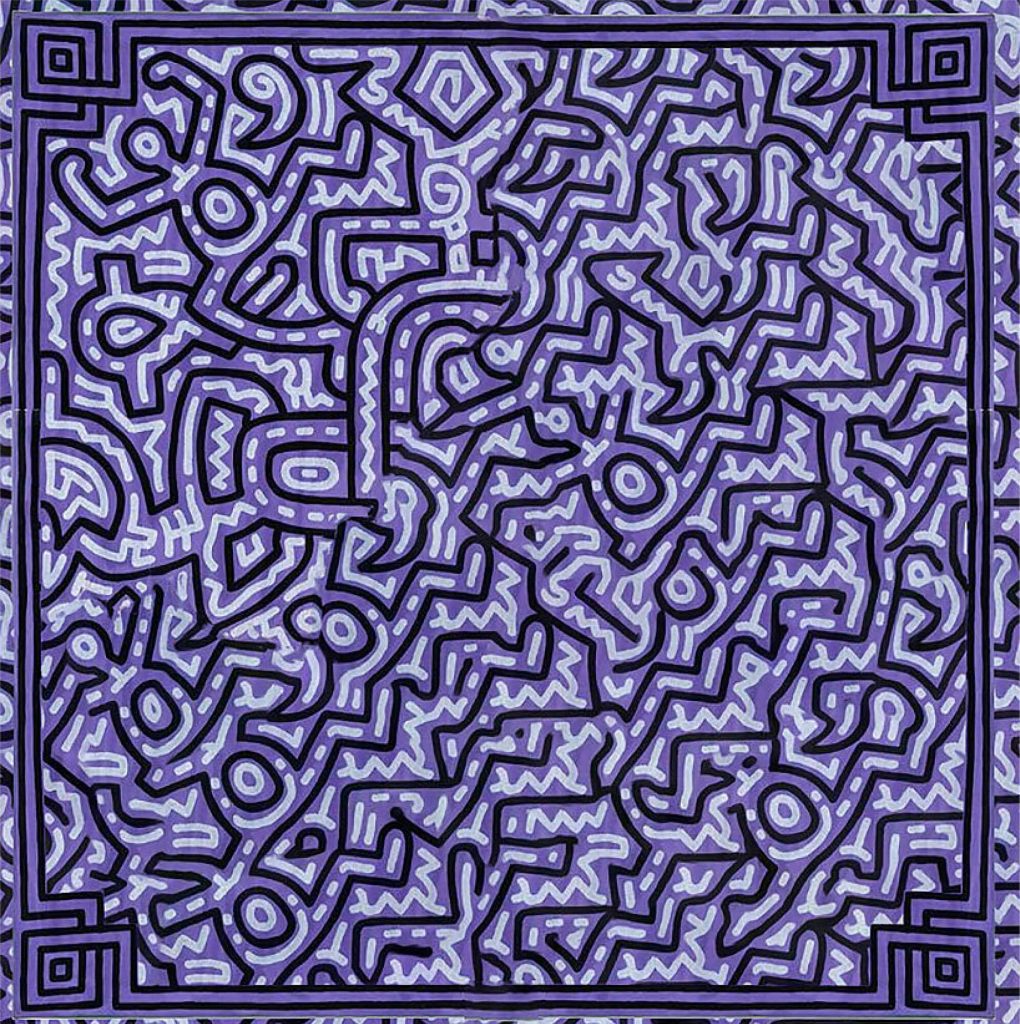 The ‘completed’ AI-generated version of Keith Haring’s work 