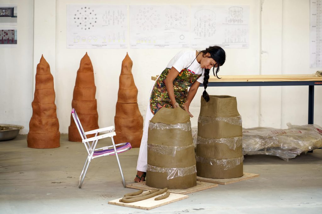 Sallisa Rosa in her studio. Courtesy of the artist and Audemars Piguet Contemporary - 3