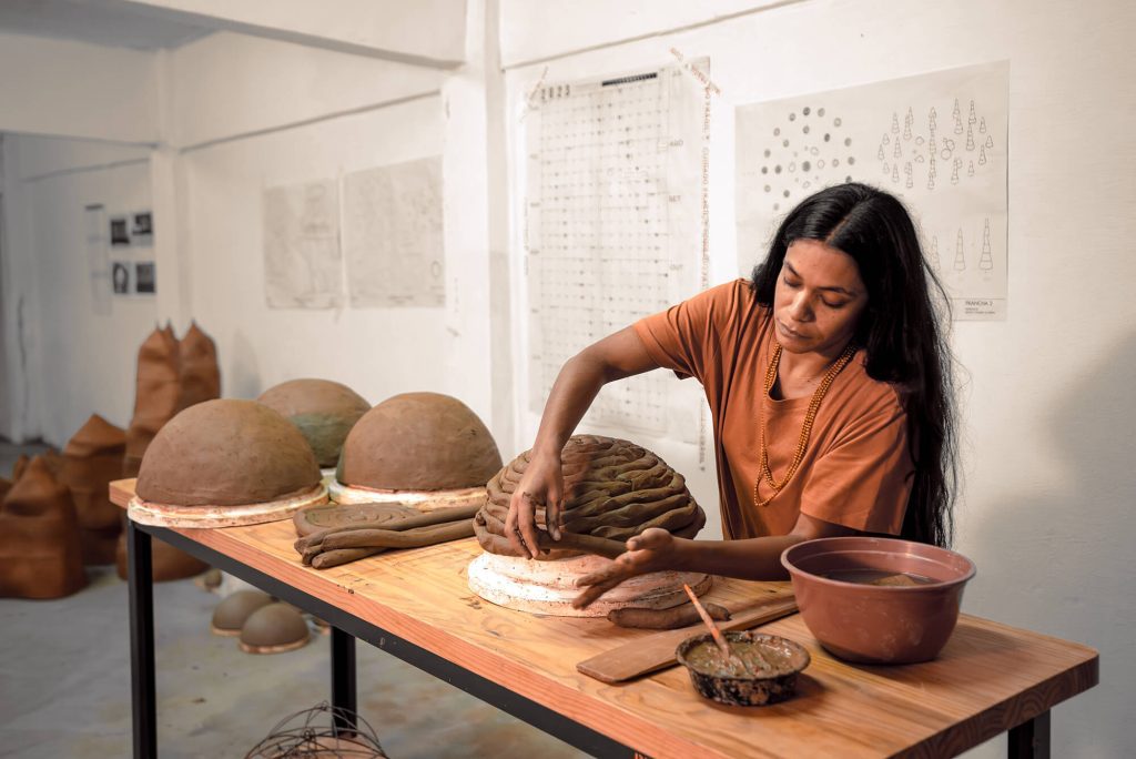 Sallisa Rosa in her studio. Courtesy of the artist and Audemars Piguet Contemporary (5)