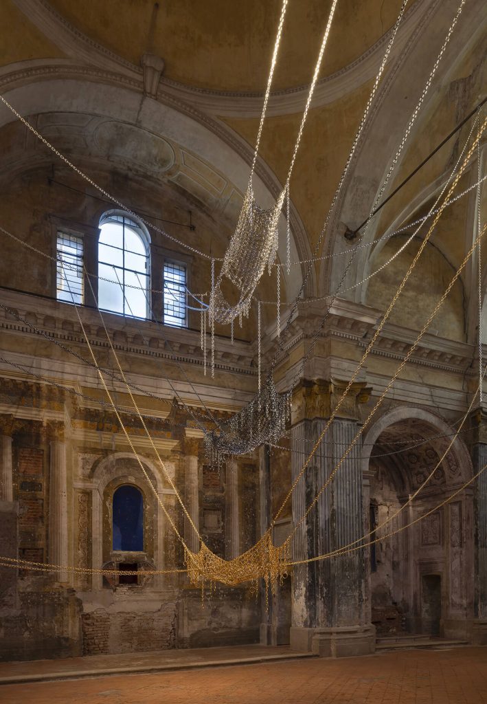 The solo exhibition And Rose by Monica Bonvicini is currently on view at the deconsecrated Church of San Carlo in Cremona-2