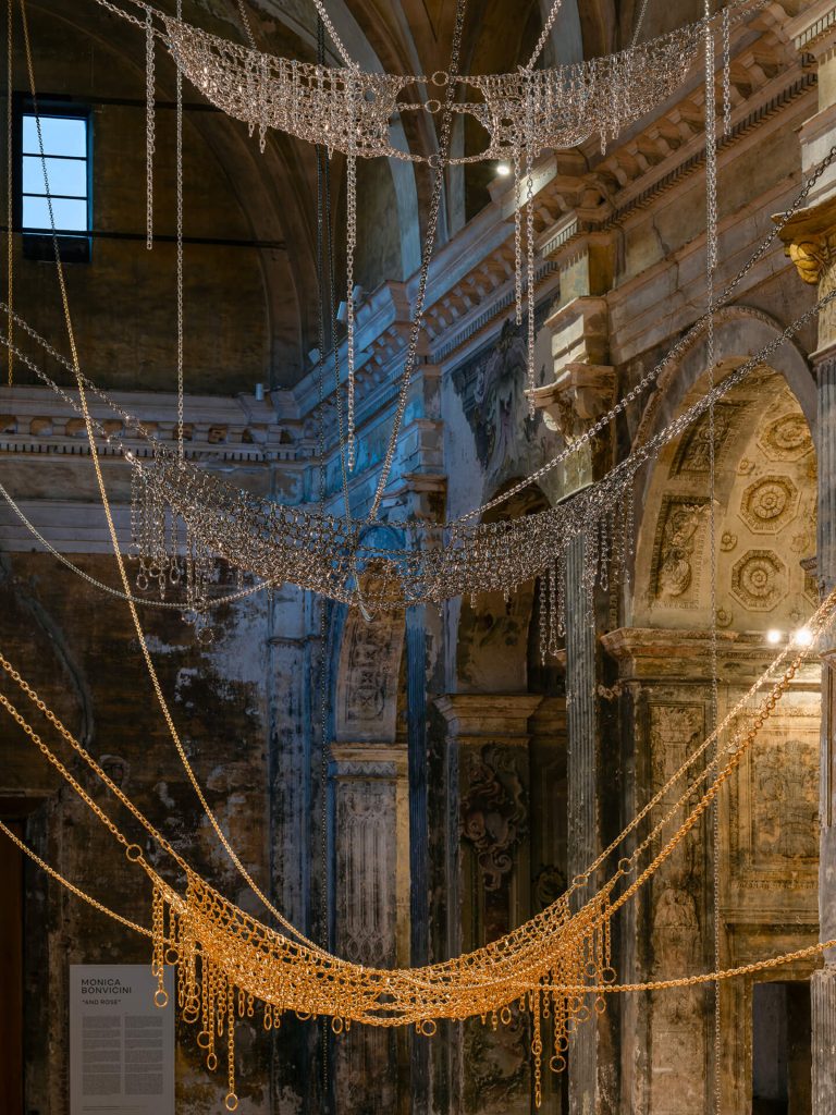 The solo exhibition And Rose by Monica Bonvicini is currently on view at the deconsecrated Church of San Carlo in Cremona-4