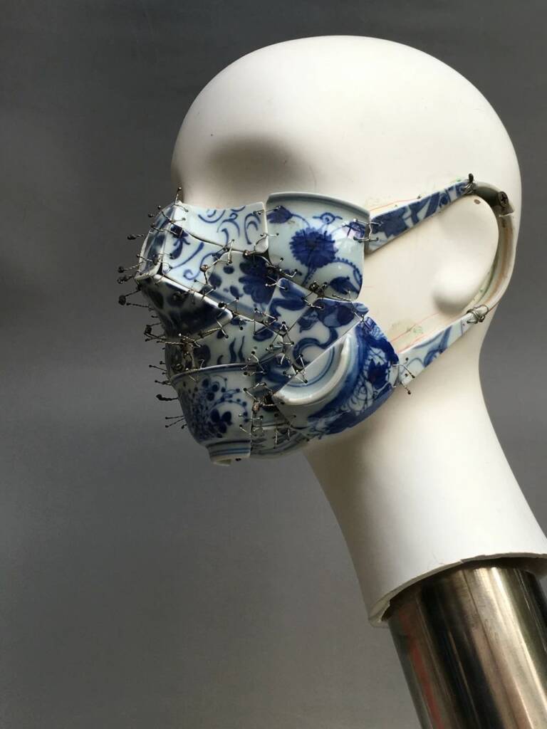 Li-Xiaofeng-Untitled-2021-Qing-Dynasty-porcelain-shards-stainless-steel-resin-models-38-x-20-x-16-cm.-Photo-Li-Yifan