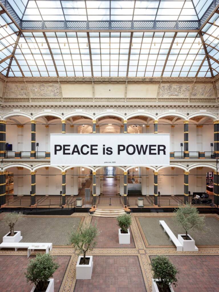 Breaking the mould 1 Yoko Ono, Wish Tree for Berlin, 1996/2025, installation view, YOKO ONO: MUSIC OF THE MIND, Gropius Bau, 2025