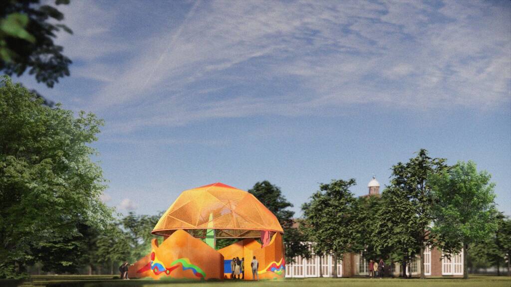 Serpentine, in collaboration with LEGO and Nike, unveils the Play Pavilion in Kensington Gardens in London 2 LEGO and Nike
kensington gardens in london
Play Pavilion