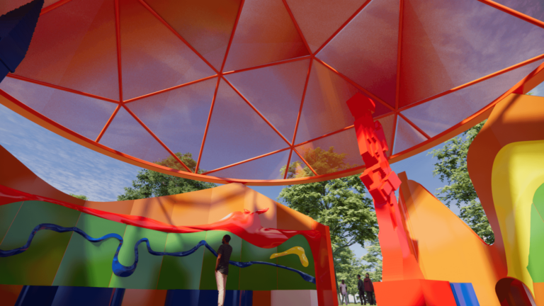 LEGO and Nike kensington gardens in london Play Pavilion