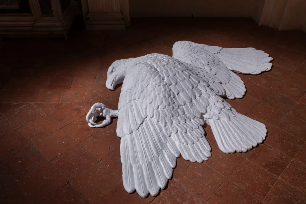 Maurizio Cattelan returns with Seasons: a city-wide intervention in Bergamo 6 maurizio cattelan bones
maurizio cattelan exhibition 2025
Thinking Like a Mountain