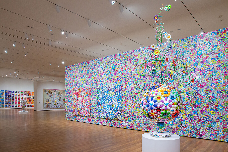 Takashi Murakami transforms the Cleveland Museum of Art with ‘Stepping on the Tail of a Rainbow’ exhibition 2 Takashi Murakami installation
Stepping on the Tail of a Rainbow