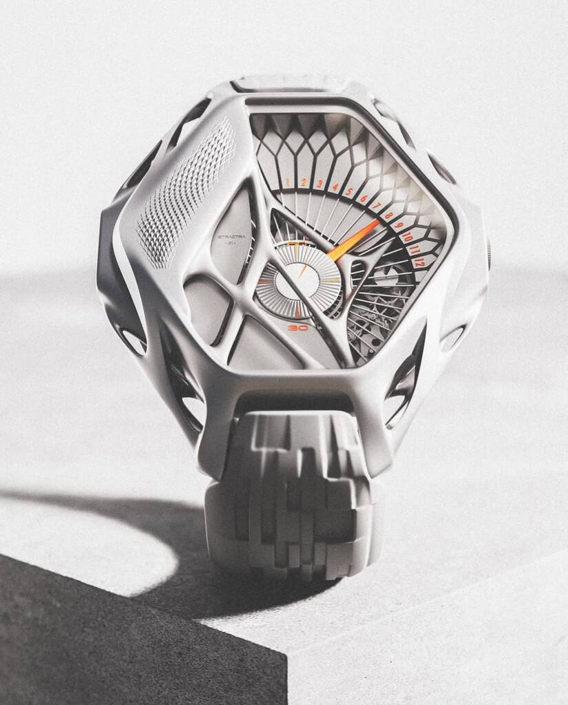 A bold take on watch design: Ayoub Ahmad’s STRACTRA merges nature and technology 1 watch design
3D printed titanium watch
nature as inspiration for design
Ayoub Ahmad