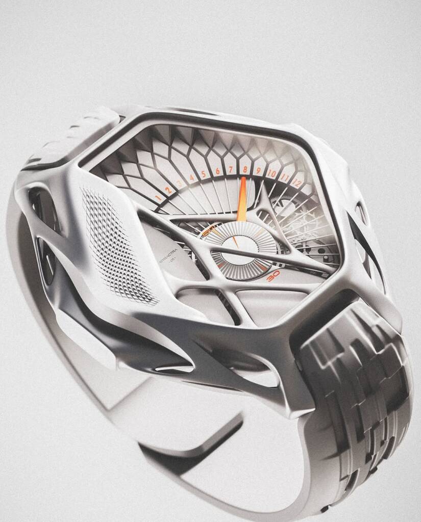A bold take on watch design: Ayoub Ahmad’s STRACTRA merges nature and technology 2 watch design
3D printed titanium watch
nature as inspiration for design
Ayoub Ahmad