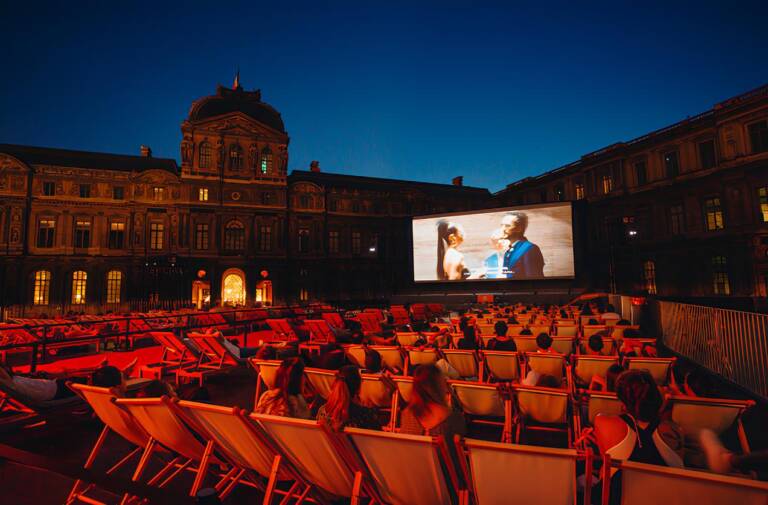 Cinéma Paradiso Louvre Cour Carrée of the Louvre