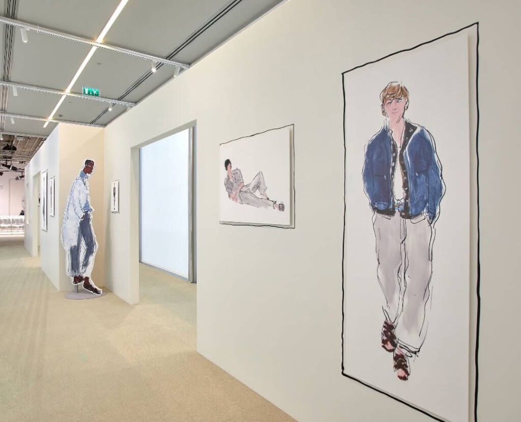 fashion illustrations
showroom installation
collaboration with artists