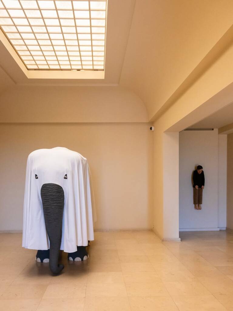 Maurizio Cattelan retrospective
maurizio cattelan famous works
historical figures in art
ironic art