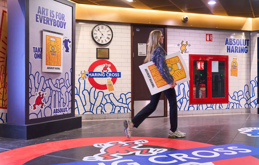 Absolut Keith Haring: Charing Cross becomes ‘Haring Cross’ for two days only 1 Absolut Haring
absolut keith haring
art collaboration