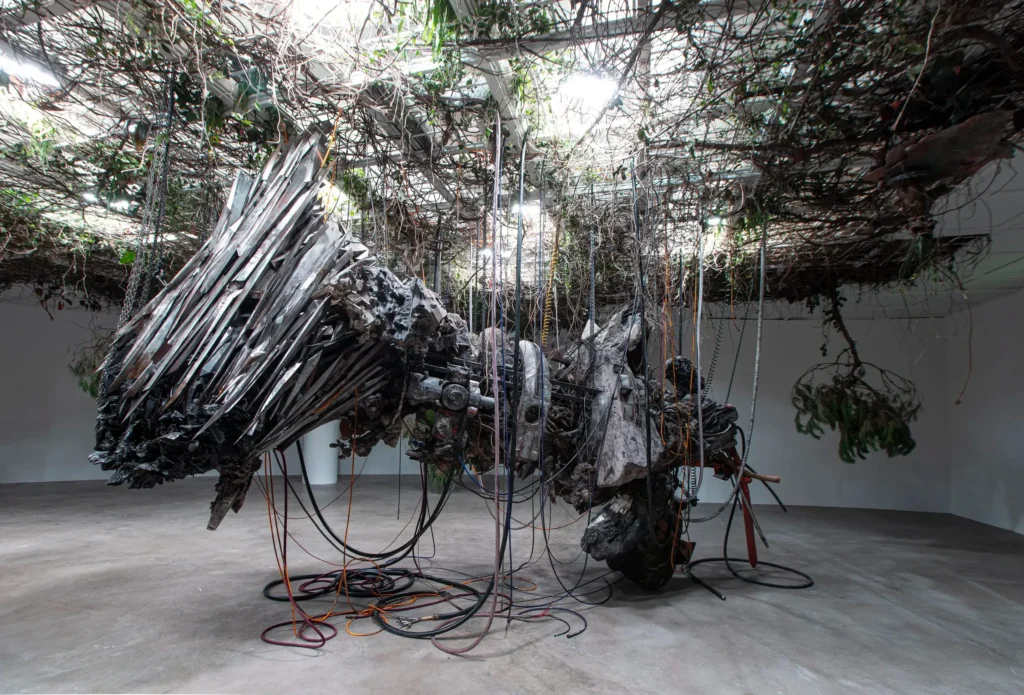 The Language of the Enemy Adrián Villar Rojas site-specific installation digital simulation
