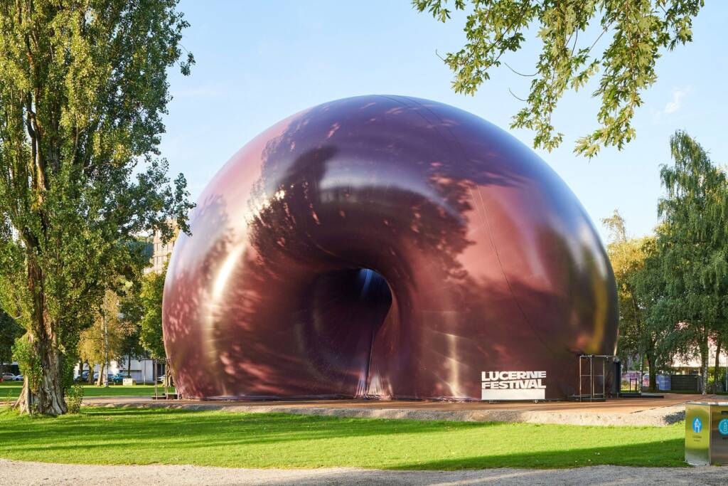 Inflatable architecture lands in Switzerland: Ark Nova by Anish Kapoor and Arata Isozaki at the Lucerne Festival 2025 1 lucerne festival 2025
Ark Nova
inflatable architecture