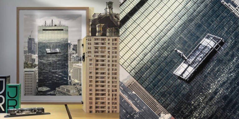 French artist JR Boston skyline limited edition lithograph