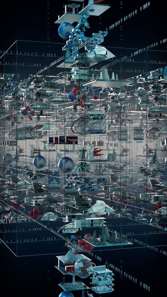 After Utopia: Marco Brambilla on AI, collective dreams, and futuristic imagination 6 Marco Brambilla
retrofuturism
ai-assisted art