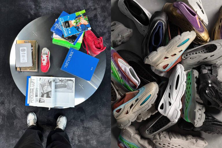 Marco Simonetti footwear RAL7000STUDIO footwear design