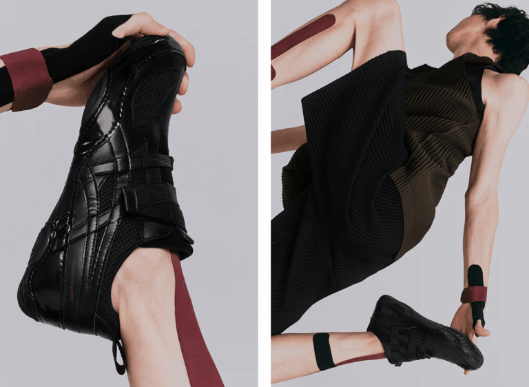 issey miyake footwear design fashion collaboration