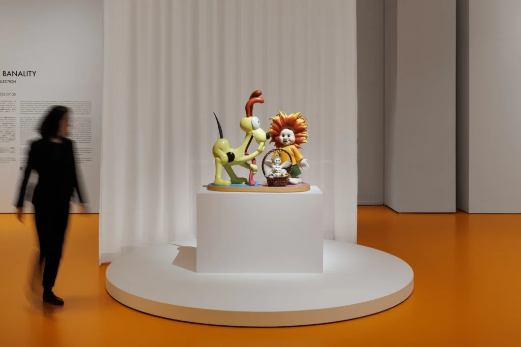 Jeff Koons works from the Louis Vuitton collection are on view in ‘Paintings and Banality at Osaka 02