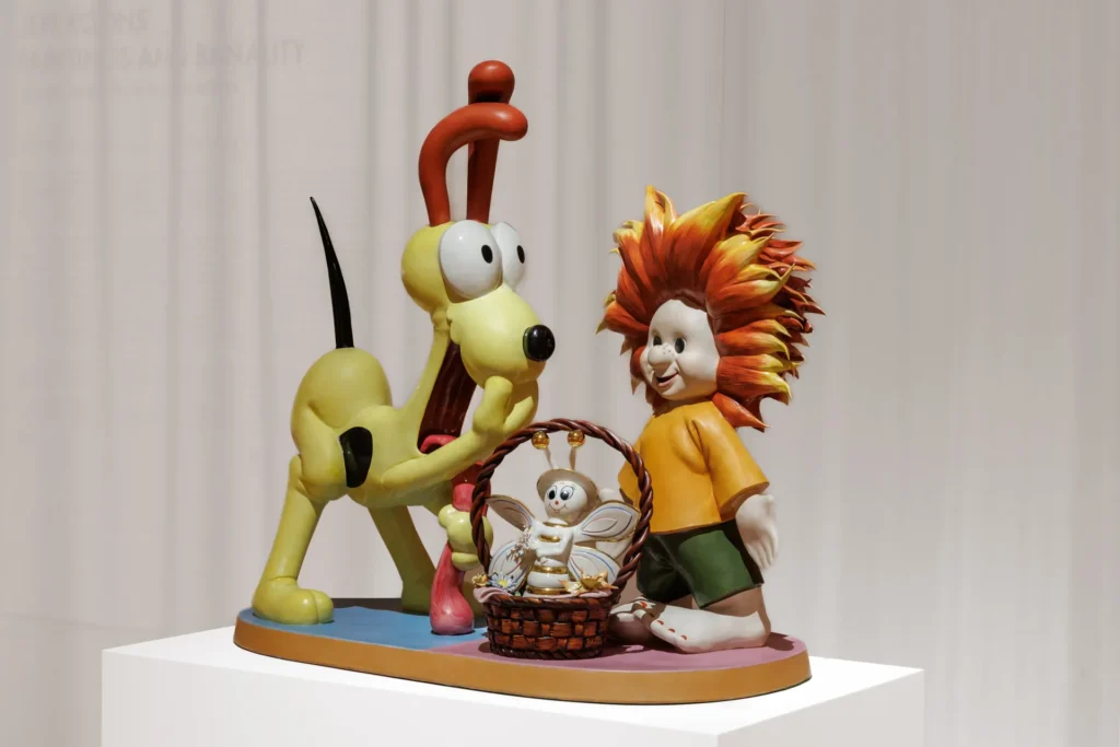 Jeff Koons works from the Louis Vuitton collection are on view in ‘Paintings and Banality at Osaka 03