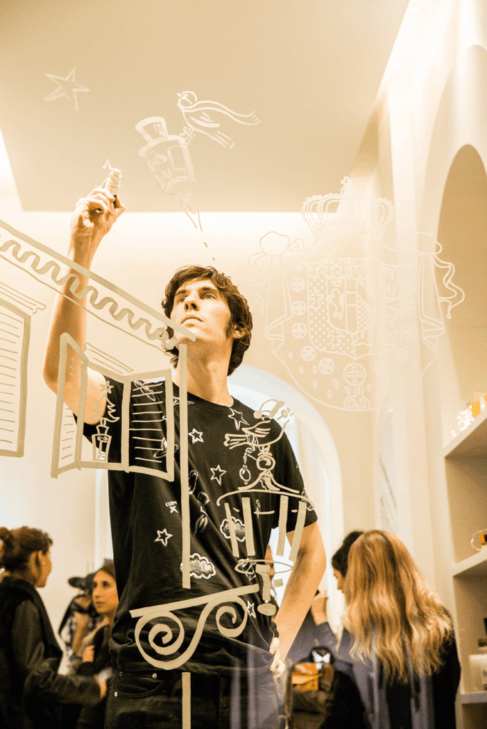 Clym Evernden illustrations for fashion brand illustrations