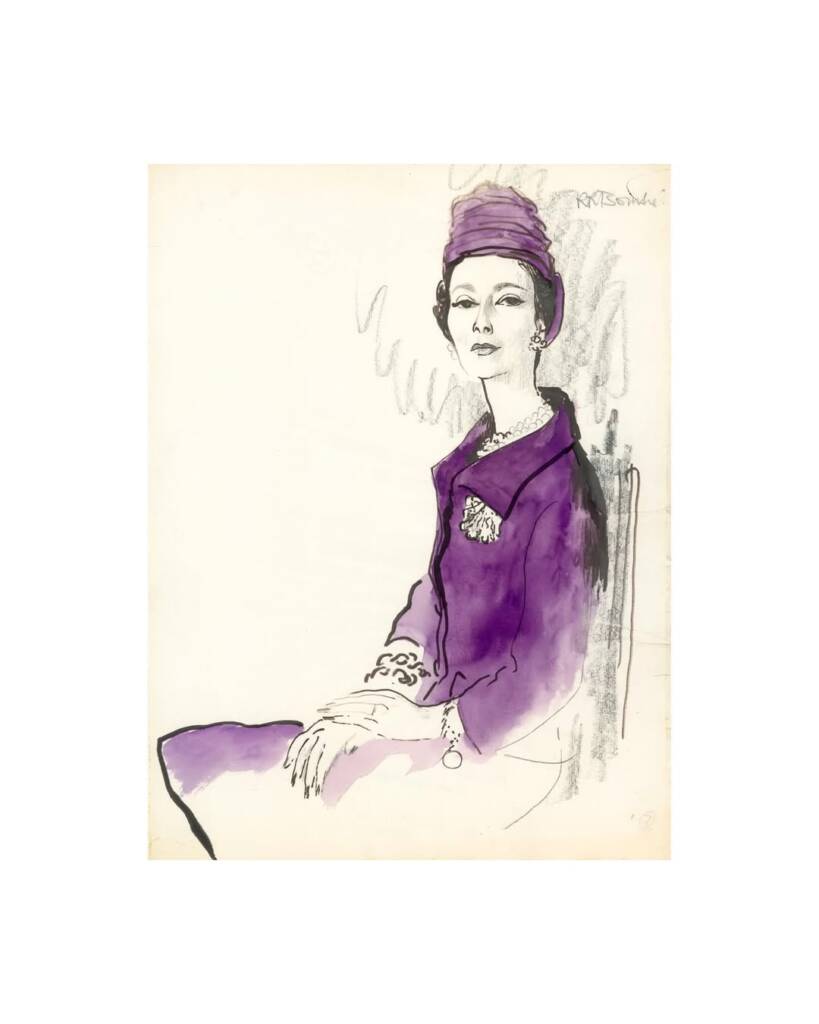 The world of René Bouché: fashion illustration and portraitur comes alive at Acne Paper Palais Royal 6 René Bouché
fashion illustration