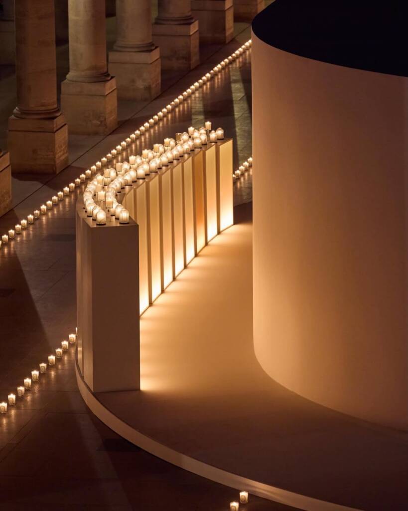 Diptyque candle installation turns Palais-Royal into a dreamlike sanctuary of light and scent 2 Diptyque candle
sensory experience