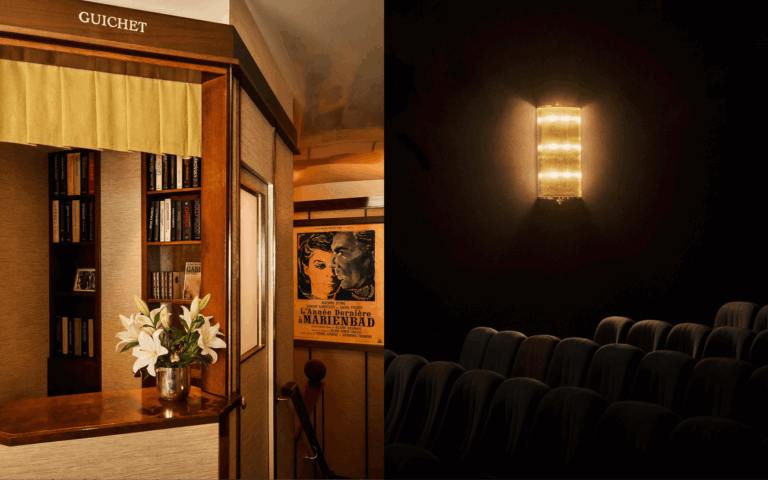Chanel and cinema Parisian movie theatre