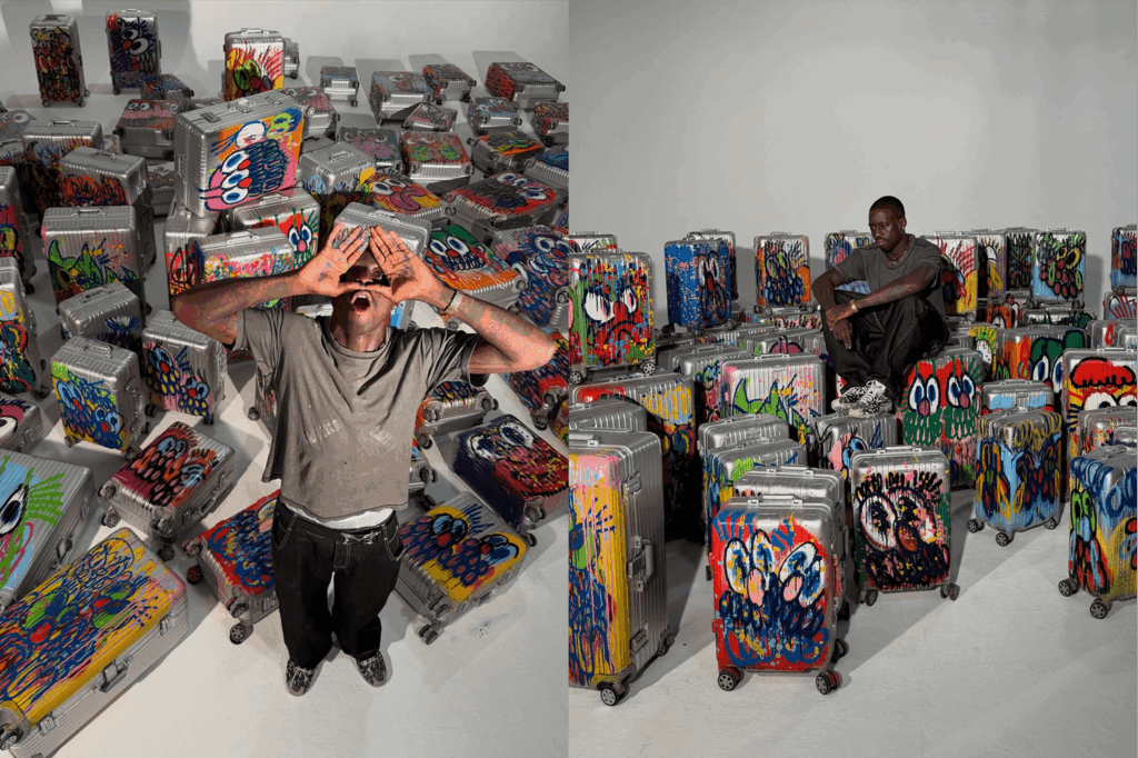 Olaolu Slawn rimowa x slawn suitcase design