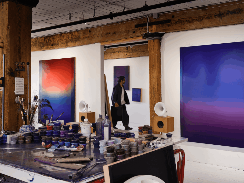 Theo Pinto brings ‘The Weight of Light’ to London, where colour becomes atmosphere 7 Theo Pinto The Weight of Light studio image photo credit FrankFrances courtesy of Cadogan Gallery2 1
