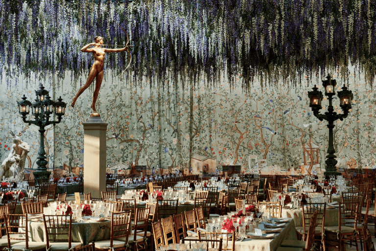 Raúl Àvila floral artistry experiential design met gala theme met gala stage design