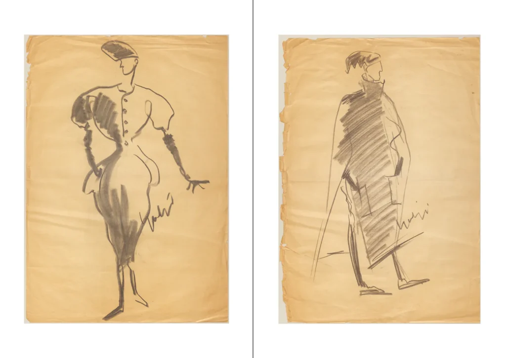 Yohji Yamamoto Drawings Alexandre Samson yohji yamamoto designs