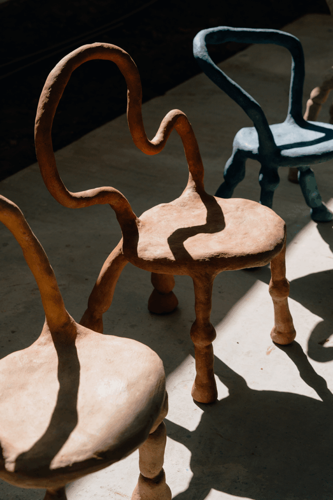 Listening to matter: Leo Orta on weaving memory, place, and the living world 22 Leo Orta
material ecology
biomorphic sculptures