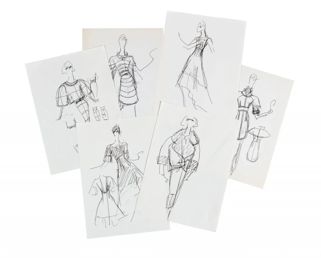 Karl Lagerfeld sketches: Sotheby's Paris opens the intimate archive of fashion's most prolific mind 2 Karl Lagerfeld Sketches
karl lagerfeld drawings
designer Karl Lagerfeld