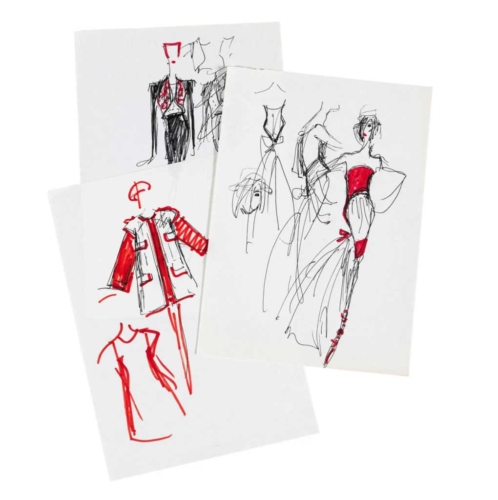Karl Lagerfeld sketches: Sotheby's Paris opens the intimate archive of fashion's most prolific mind 1 Karl Lagerfeld Sketches
karl lagerfeld drawings
designer Karl Lagerfeld