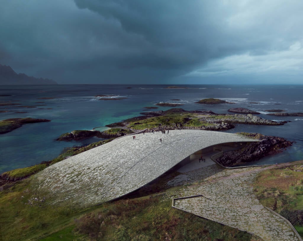 Dorte Mandrup’s Whale museum will rise from Norway’s Arctic coast 1 Dorte Mandrup
Whale museum
architecture and landscape
whale watching