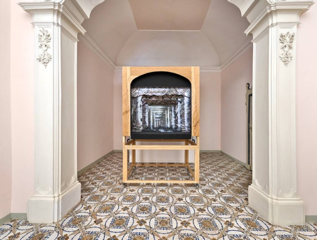 William Kentridge's imagined theatre at Villa Rufolo 4 ravello festival
William Kentridge exhibition