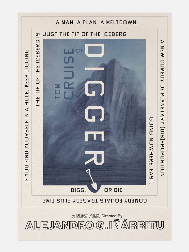Ed Ruscha designs a striking poster for Alejandro González Iñárritu’s ‘Digger’ 2 Ed Ruscha
starring Tom Cruise