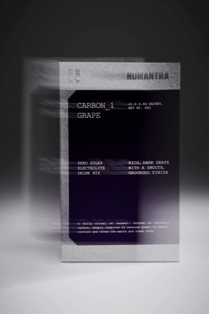 Samuel Ross recasts the daily wellness ritual through Humantra’s PROJECT CARBON 3 Samuel Ross
Humantra Electrolytes
wellness design