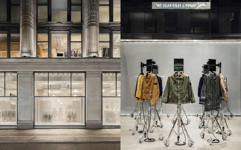 Home 8 Selfridges Corner Shop Willo Perron Stone Island archive