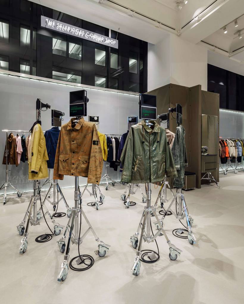 Stone Island’s ‘Collector Series’ brings four decades of archive culture to Selfridges 4 Selfridges Corner Shop
Willo Perron
Stone Island archive