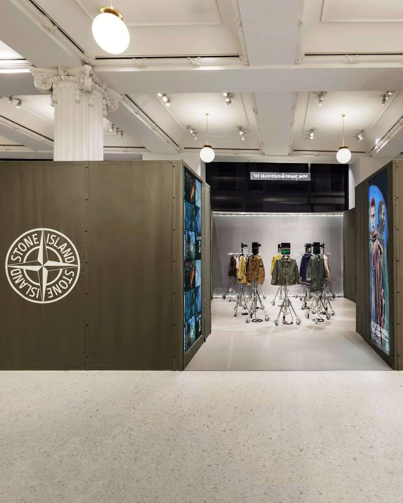Stone Island’s ‘Collector Series’ brings four decades of archive culture to Selfridges 1 Selfridges Corner Shop
Willo Perron
Stone Island archive