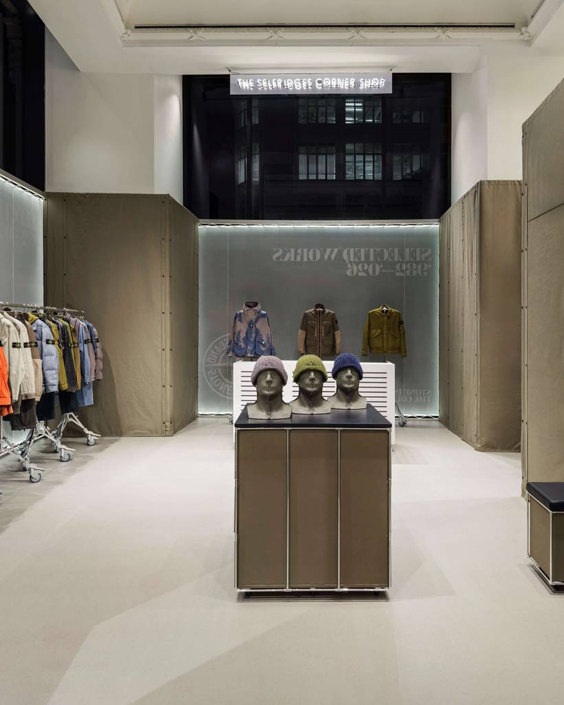 Stone Island’s ‘Collector Series’ brings four decades of archive culture to Selfridges 3 Selfridges Corner Shop
Willo Perron
Stone Island archive