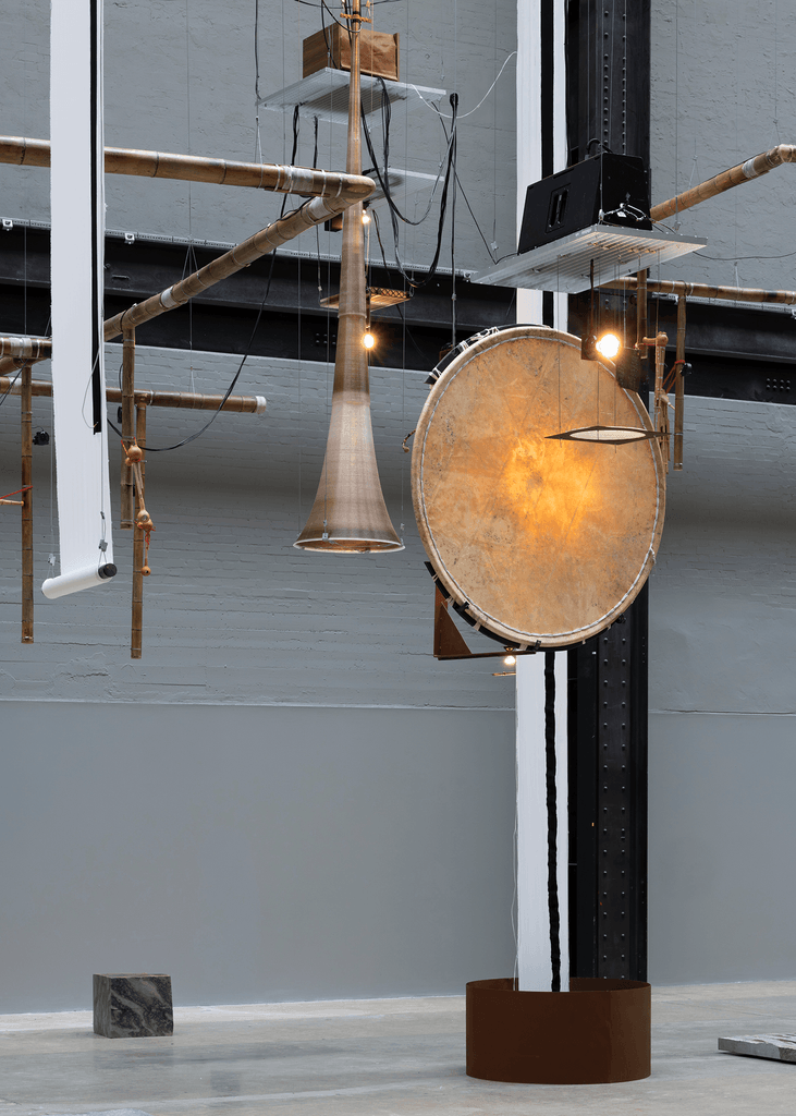 Tarek Atoui composes a new language of sound for Tate Modern’s Turbine Hall 1 Tarek Atoui
Hyundai Commission
hyundai commission tate modern
Turbine Hall installation