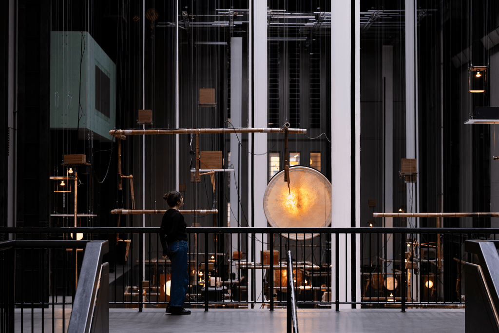 Tarek Atoui composes a new language of sound for Tate Modern’s Turbine Hall 6 Tarek Atoui
Hyundai Commission
hyundai commission tate modern
Turbine Hall installation